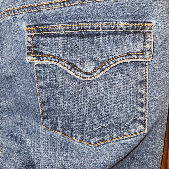 New York & Company Denim Capris Jeans Women's Size 6 Cotton Spandex - Picture 7 of 13